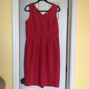 Banana Republic Patterned Fuschia Dress